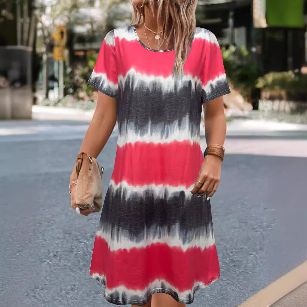 Women's 3D Digital Printed Casual Dress