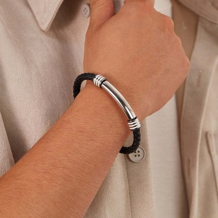 Fashion Simple Men's Leather Bracelet