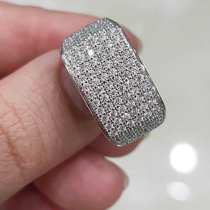 Micro-inlaid Starry Index Finger Ring