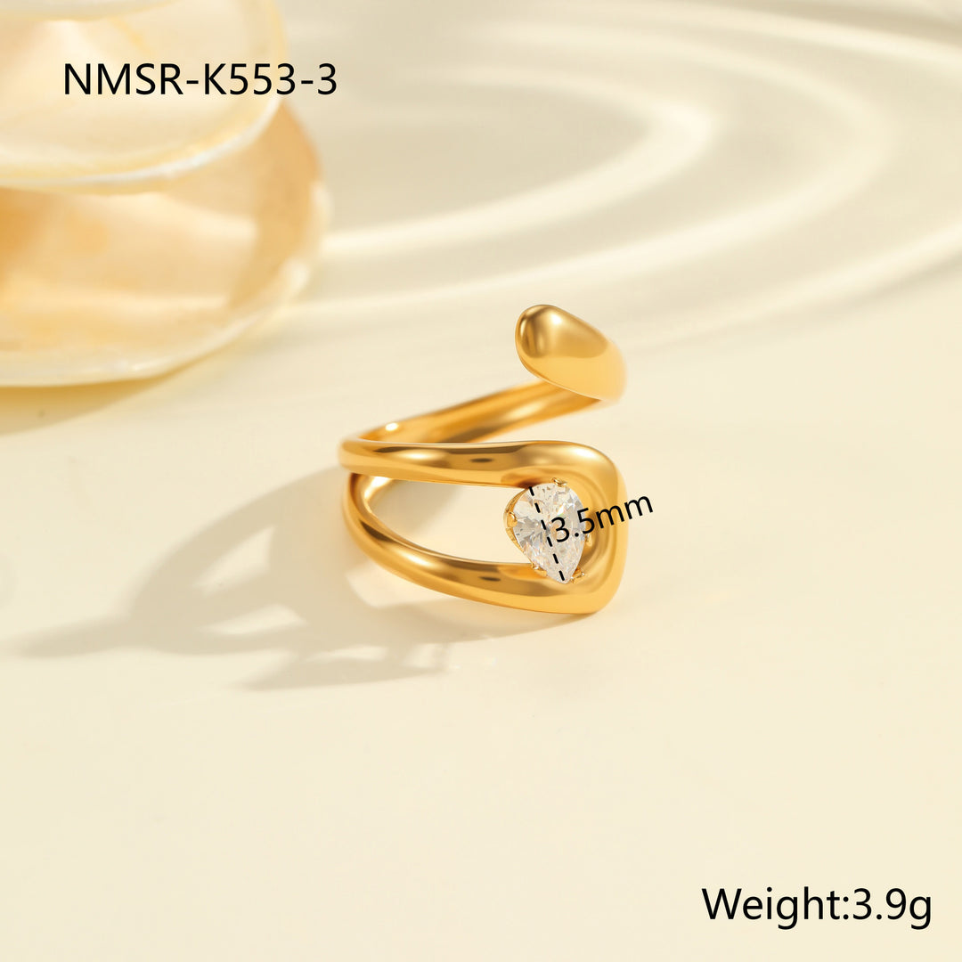Fashion Zircon Ring Exquisite Hand Jewelry