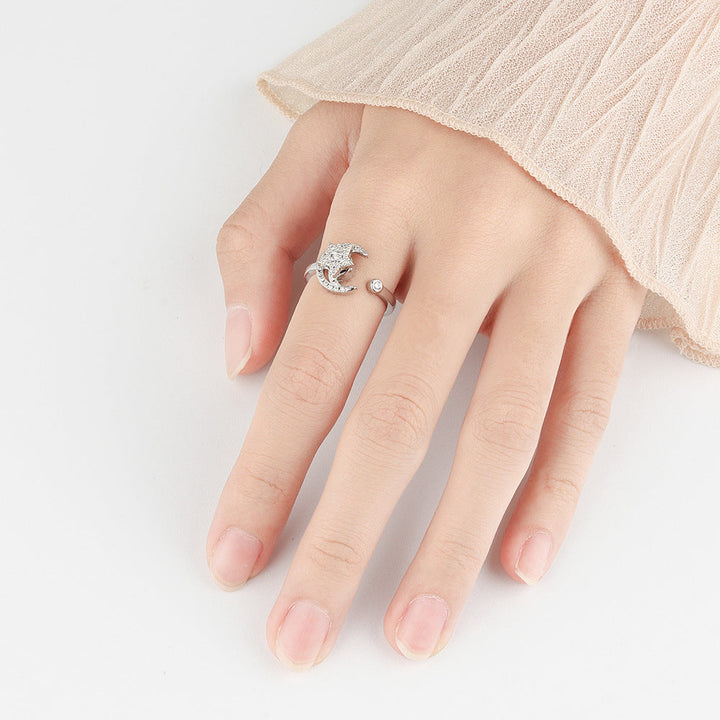 Sterling Silver Anxiety Spinning Ring Opening