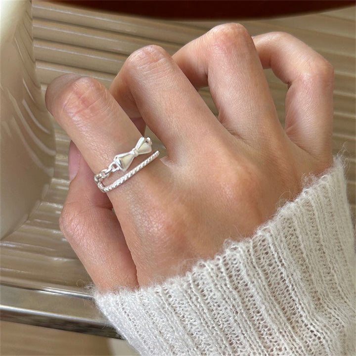 925 Sterling Silver Simple Bracelet Non-fading All-matching Little Finger Ring