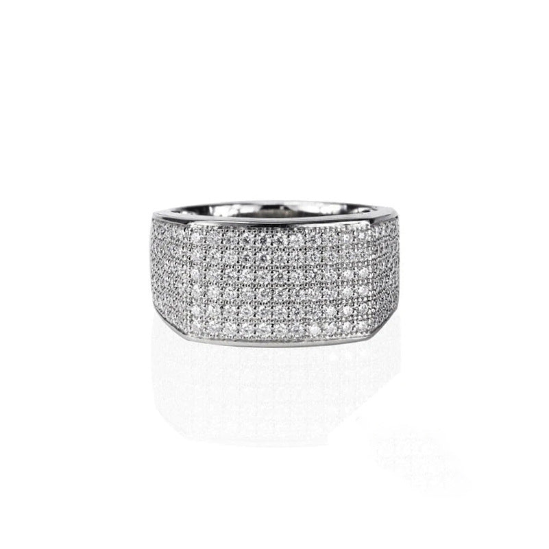Micro-inlaid Starry Index Finger Ring