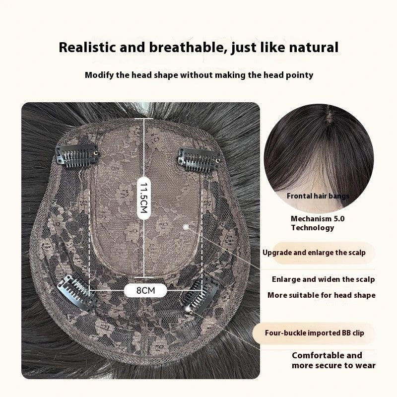 Hair Replacement Does Not Hurt Women's Natural Big Wave Curly Hair