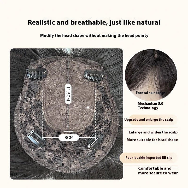 Hair Replacement Does Not Hurt Women's Natural Big Wave Curly Hair