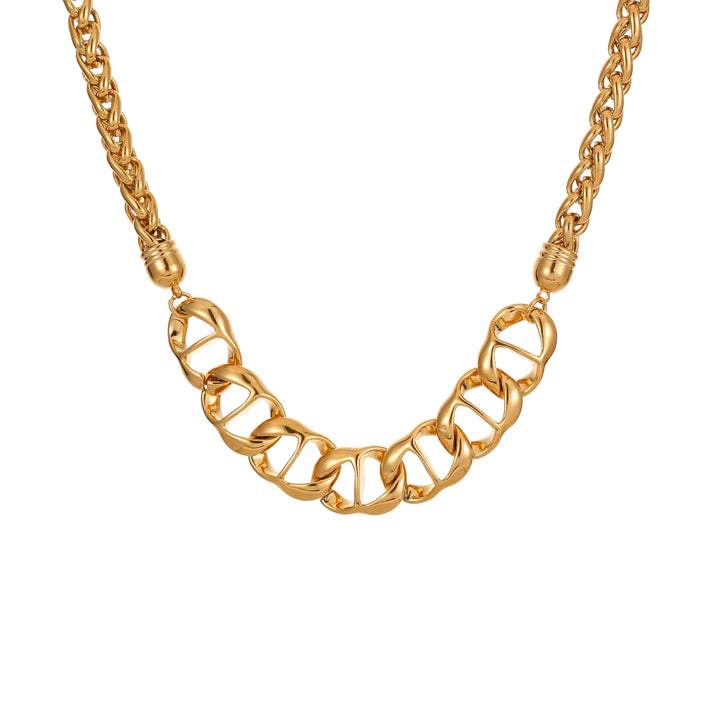 Stainless Steel Necklace, Gold Plated, No Fading, All-matching