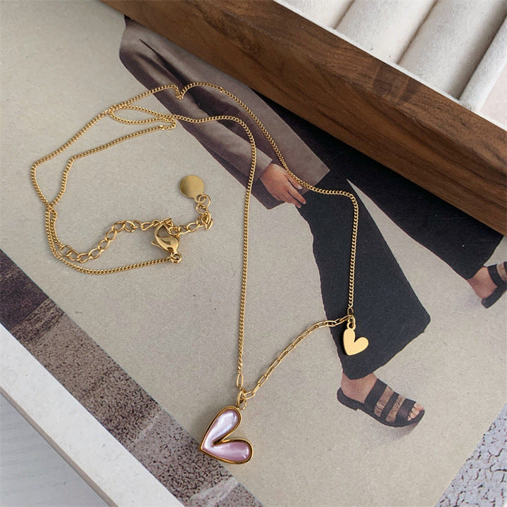 Heart-shaped Color-preserving Necklace Clavicle Chain
