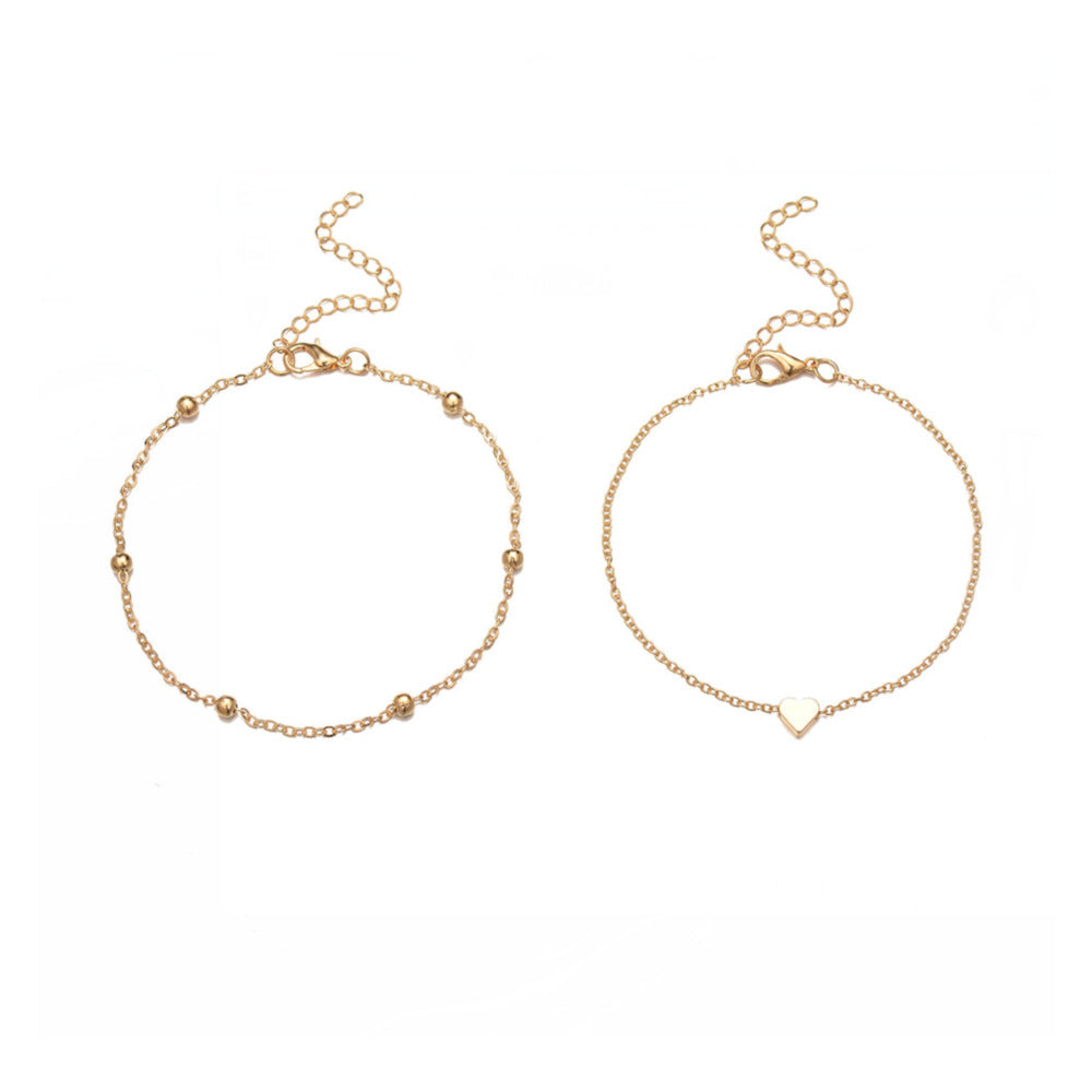 Oval Bead Chain Big Love Anklet