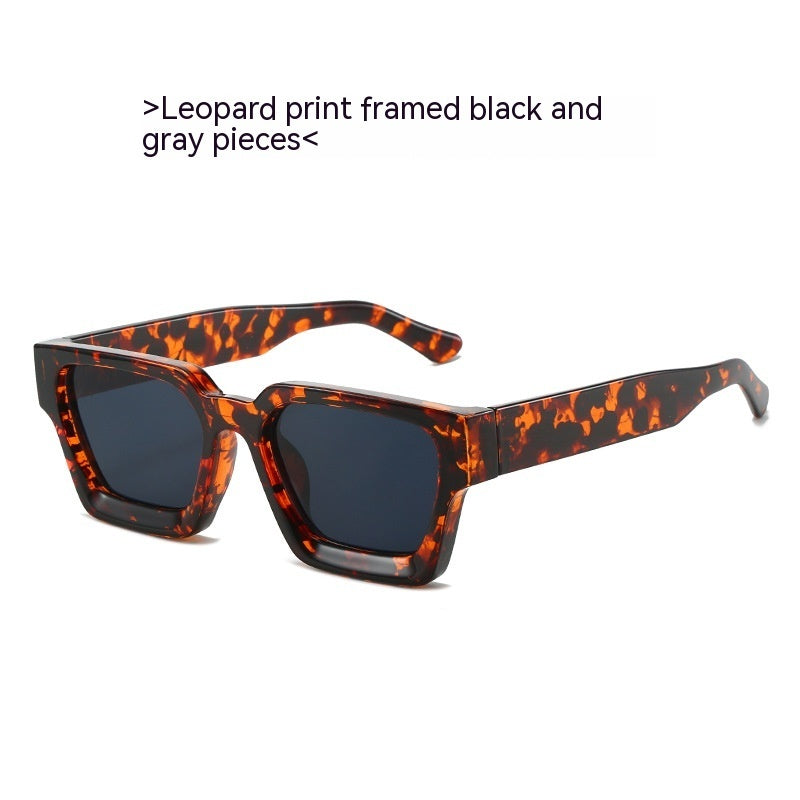 Minimalist And Versatile European And American Thick Frame Sunglasses
