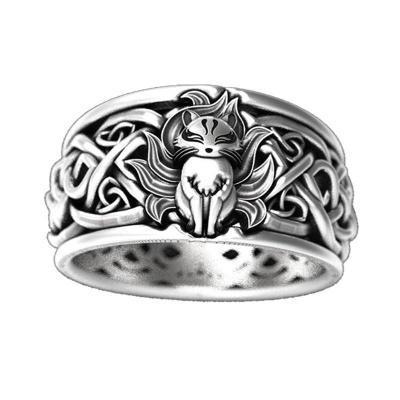 Best Selling Animal Ring Nine-Tailed Fox Pattern Ring