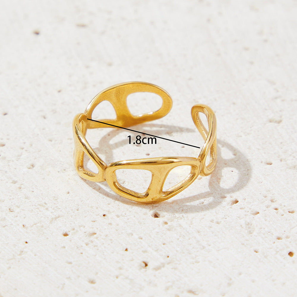 European And American Personalized Simple Women's Ring