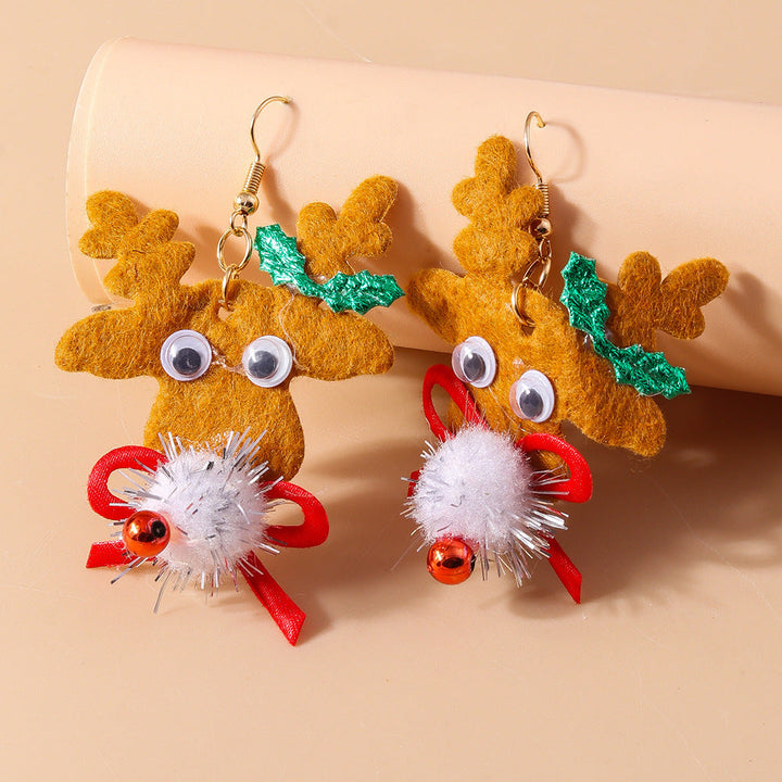 Ornament Christmas Cartoon Cute Earrings