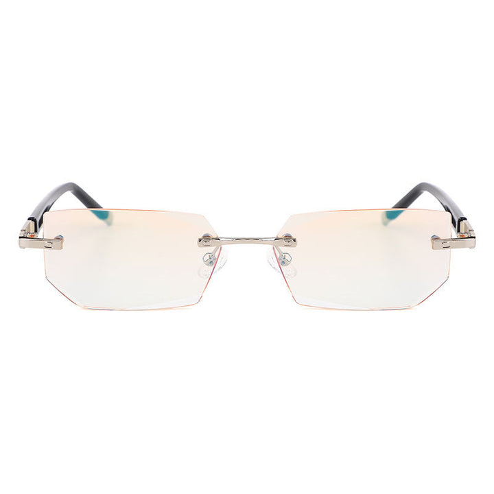 Diamond-cut reading glasses