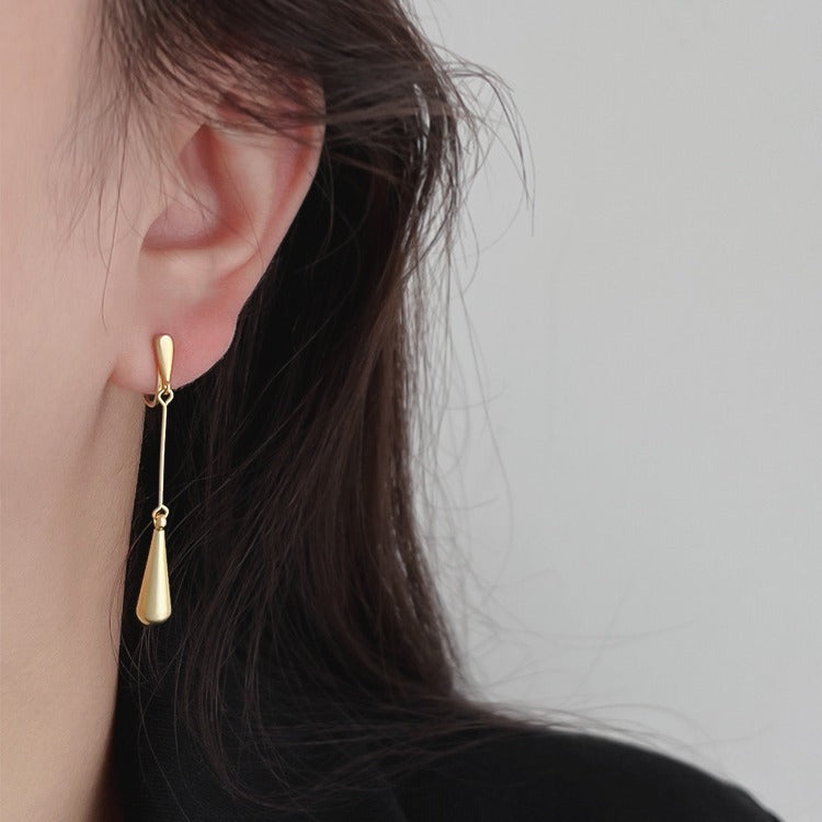 Long Slimming Water Drop Earrings Female Temperament