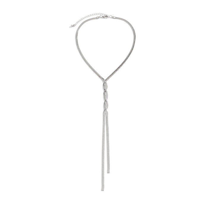Simple Long Creative Contrast Color Winding Necklace For Women