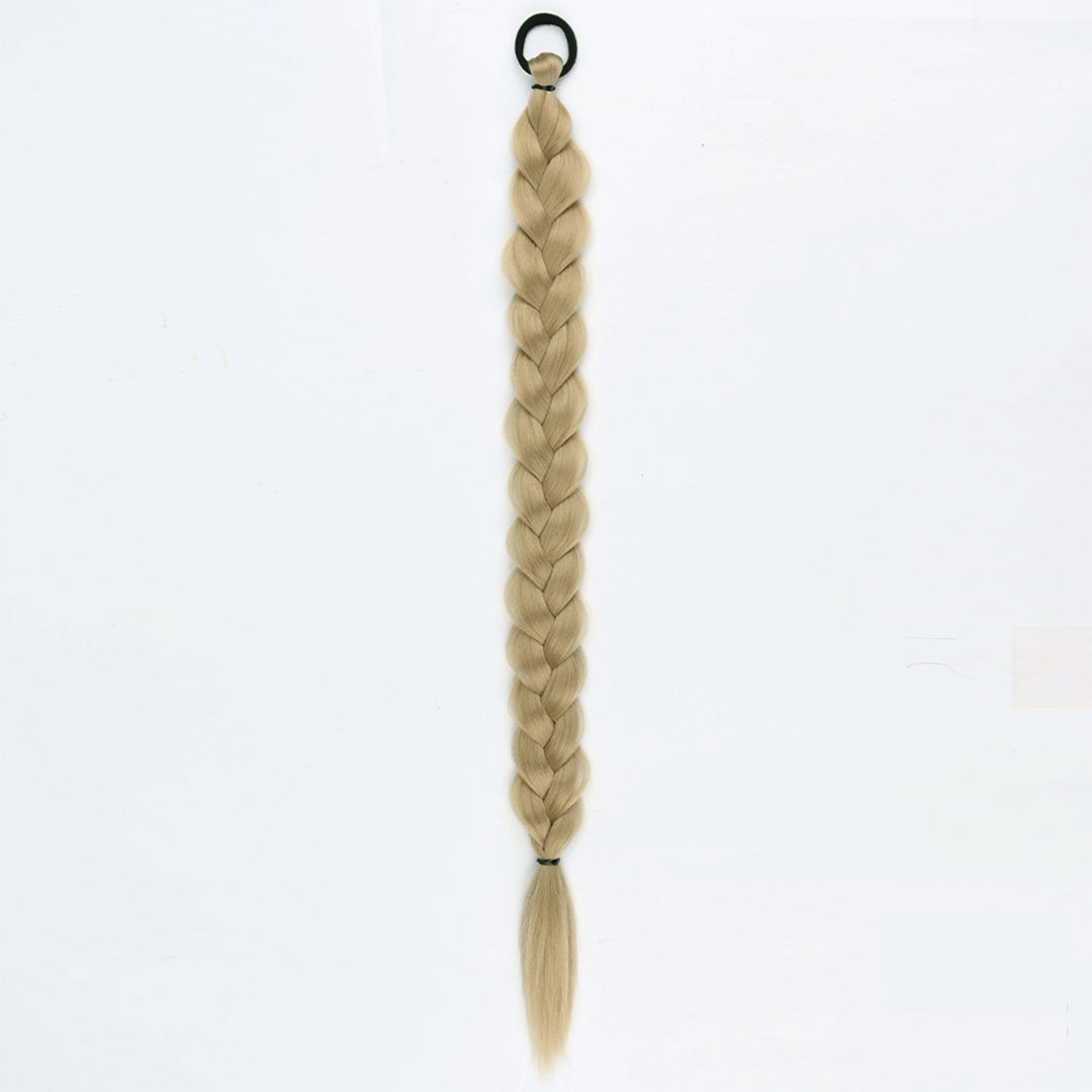 24-inch Women's Braid Hair Ring Horse Tail Strip Rubber Band Horse Tail