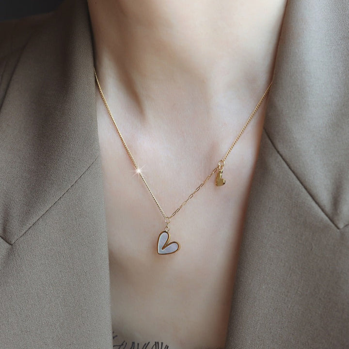 Heart-shaped Color-preserving Necklace Clavicle Chain