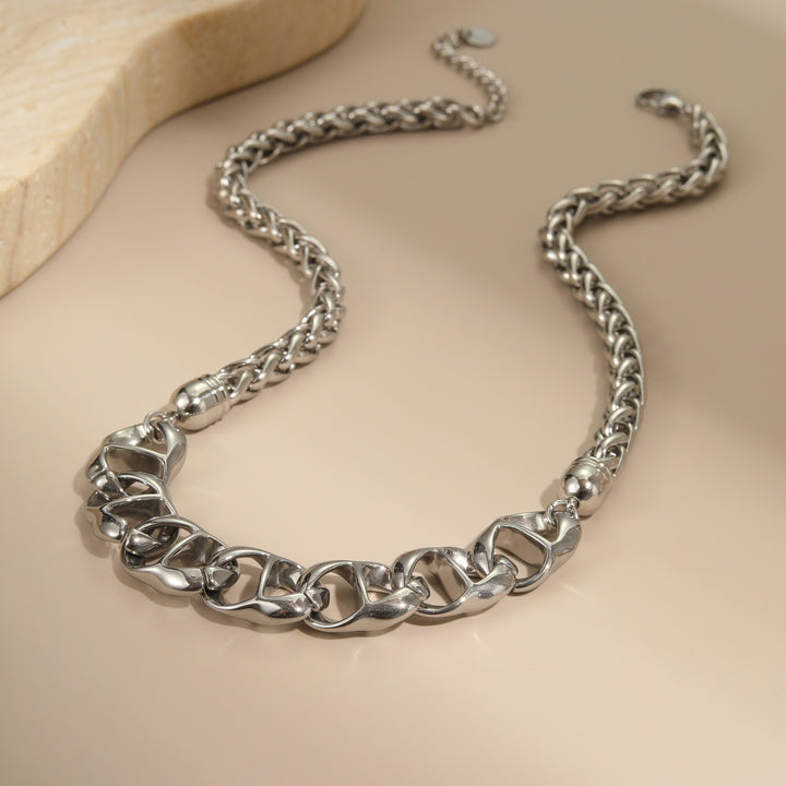 Stainless Steel Necklace, Gold Plated, No Fading, All-matching