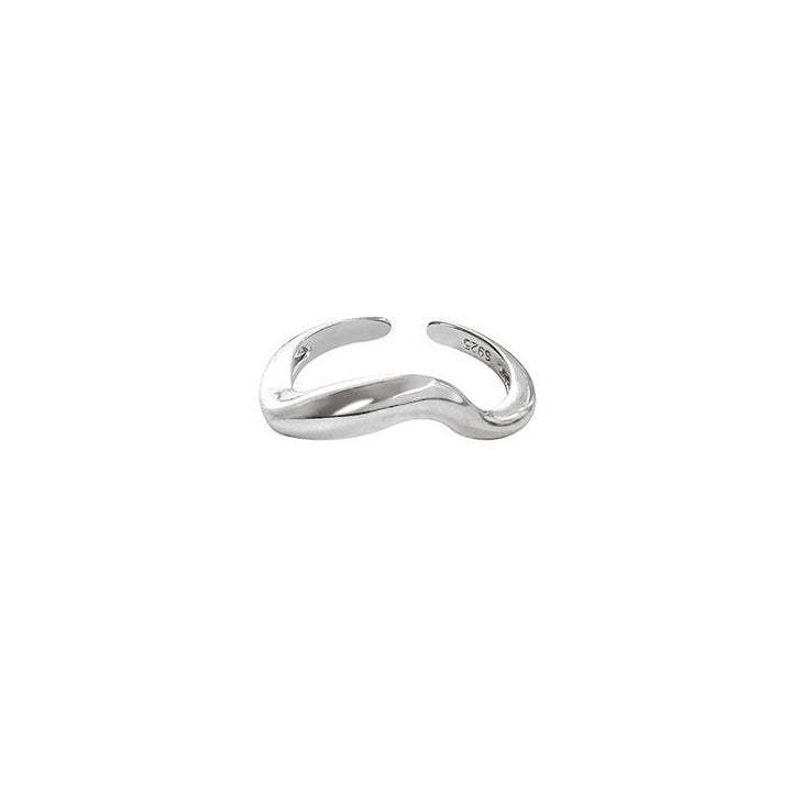 Japanese Classic Irregular Wave Ring Ins Cold Style