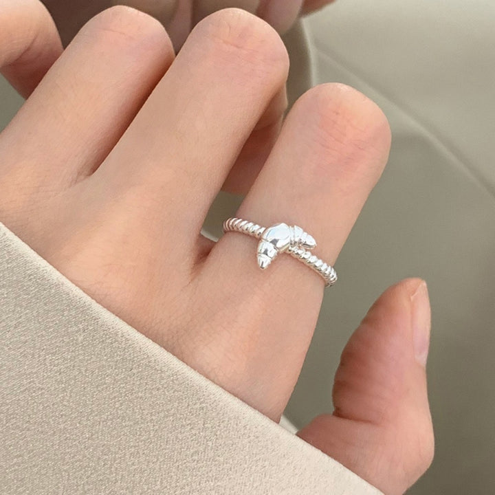 925 Sterling Silver Simple Bracelet Non-fading All-matching Little Finger Ring