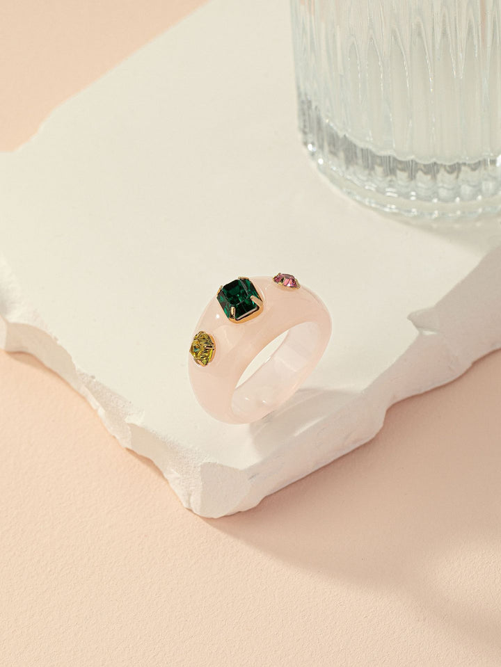 Transparent Exquisite Ring For Women Retro Minority Ornament