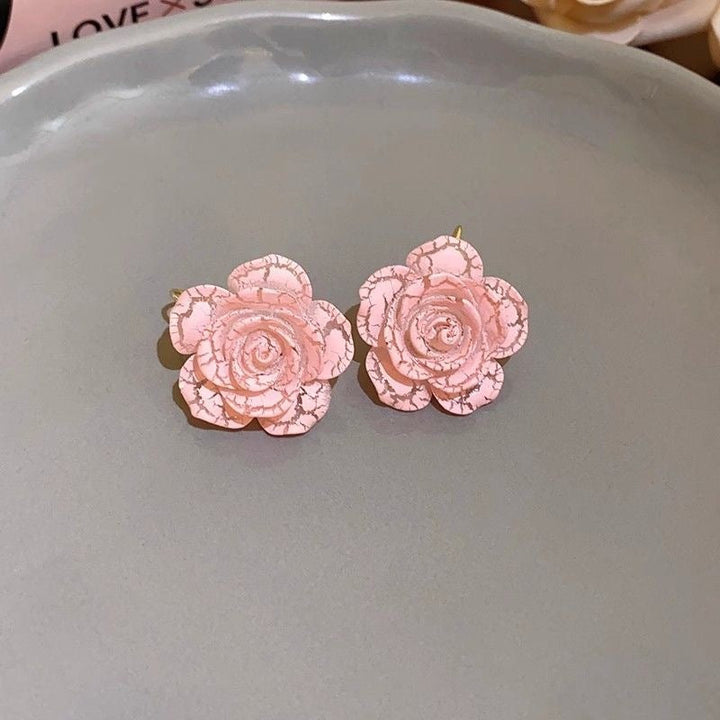 Resin Flower Earrings Fashion Girl