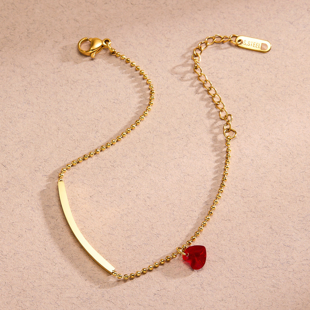 Design Hanging Heart Bracelet Women's Fashion Simple