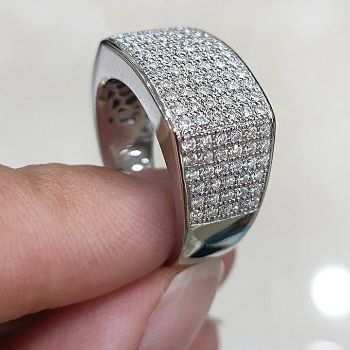 Micro-inlaid Starry Index Finger Ring