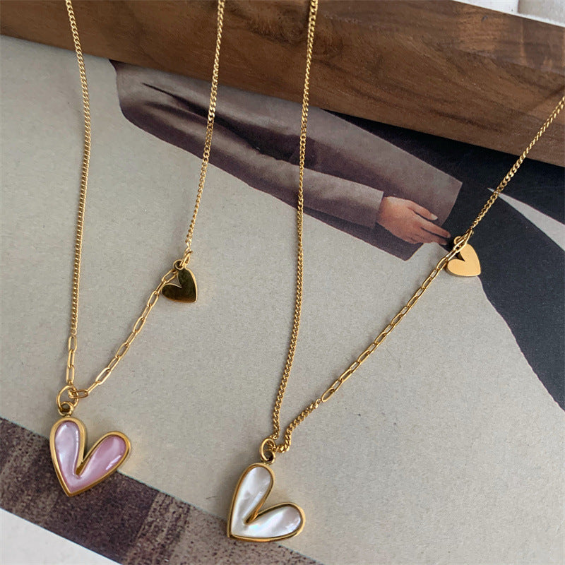 Heart-shaped Color-preserving Necklace Clavicle Chain