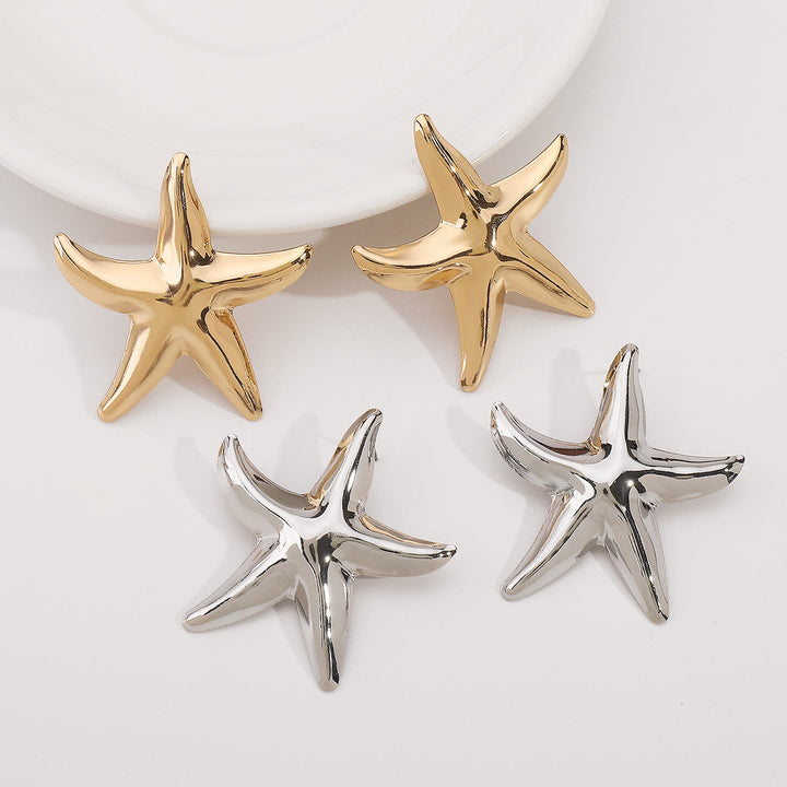 Minority Fashion Metal Starfish Earrings