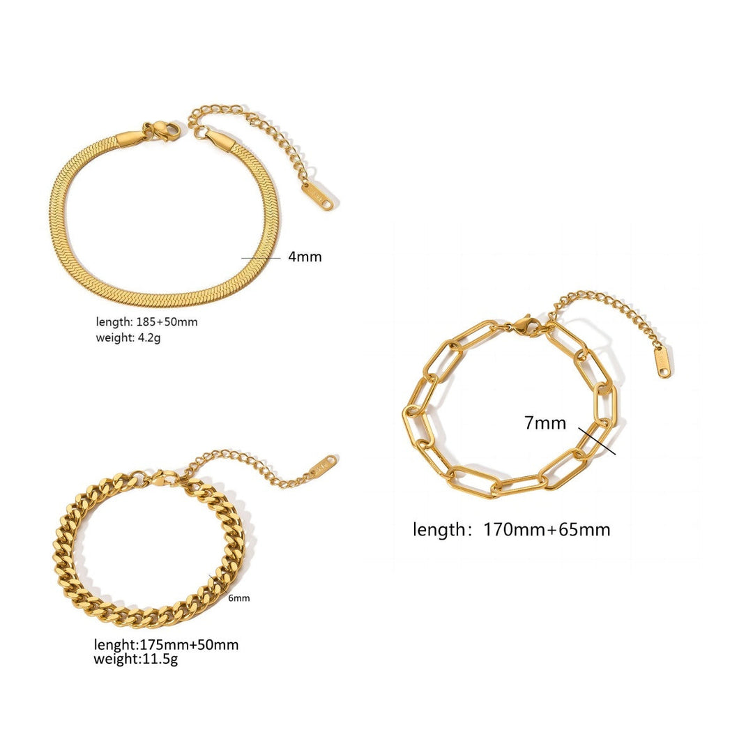 Women's Fashion Minimalist Style Bracelet Set
