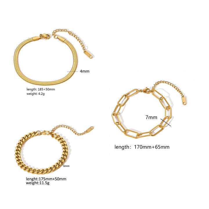 Women's Fashion Minimalist Style Bracelet Set