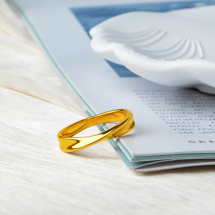 Simple Mobius Strip Ring Female Fashion Sense Niche