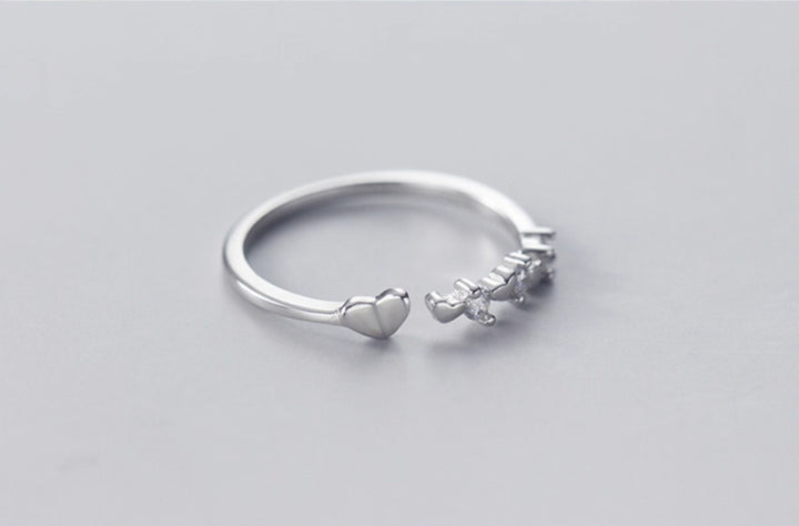 Hollowed Heart Shape Retro Elegant Adjustable