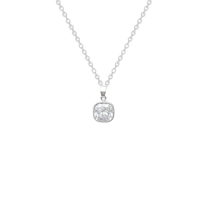 High-grade Internet Celebrity Cube Sugar Necklace Geometric Special Interest Light Luxury