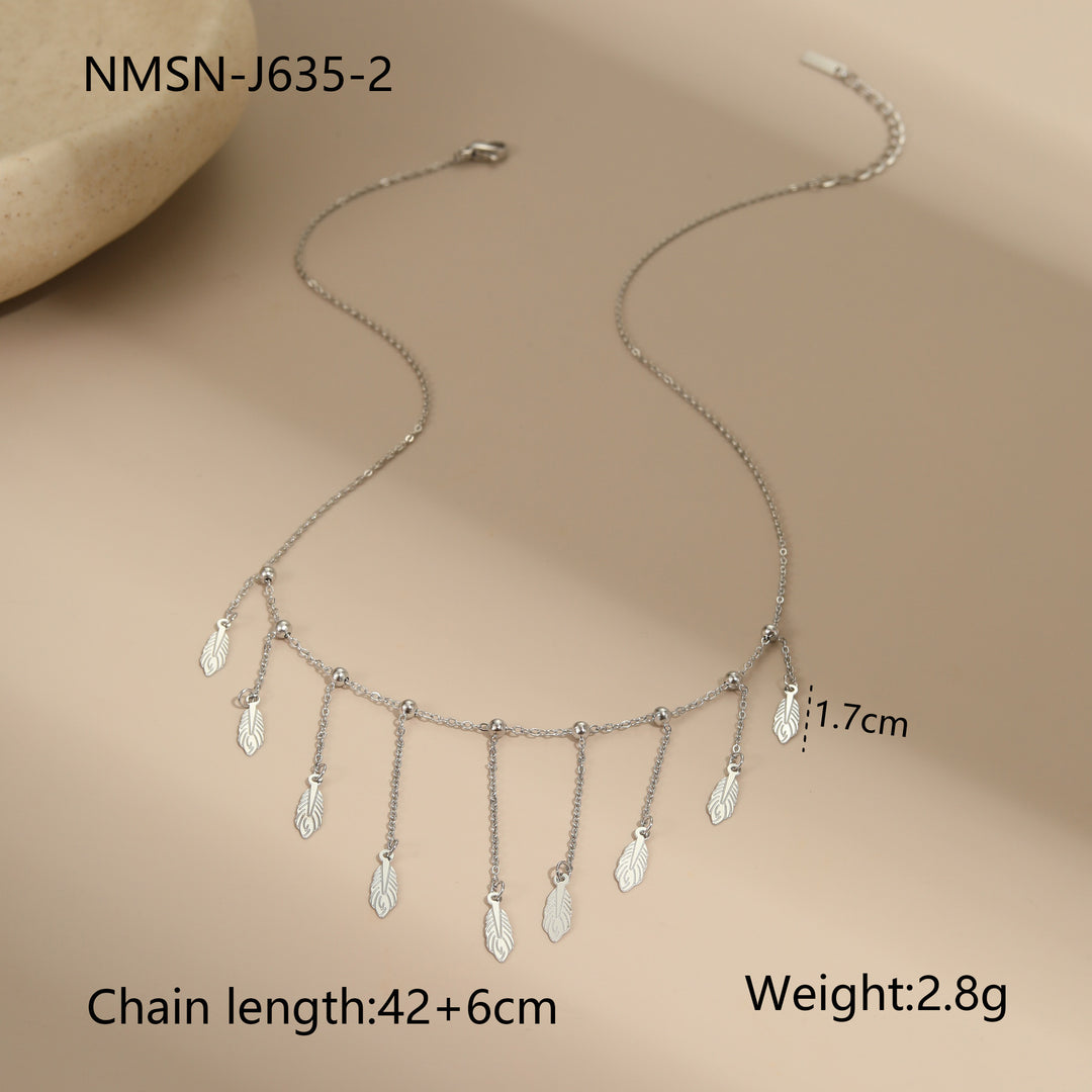 Clavicle Chain Tassel Light Luxury High-grade Titanium Steel