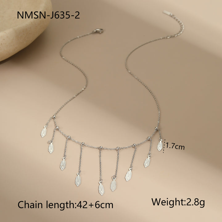 Clavicle Chain Tassel Light Luxury High-grade Titanium Steel