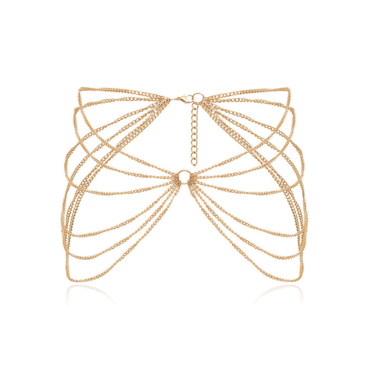 Metal geometric waist chain
