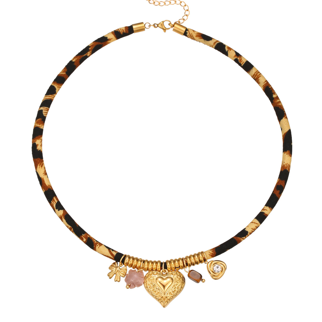 Leopard Series Stainless Steel Necklace For Women