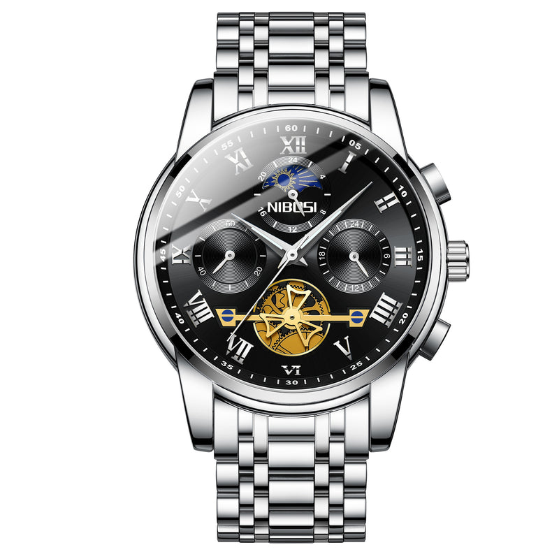 Casual Skeleton Mechanical Design Men's Watch