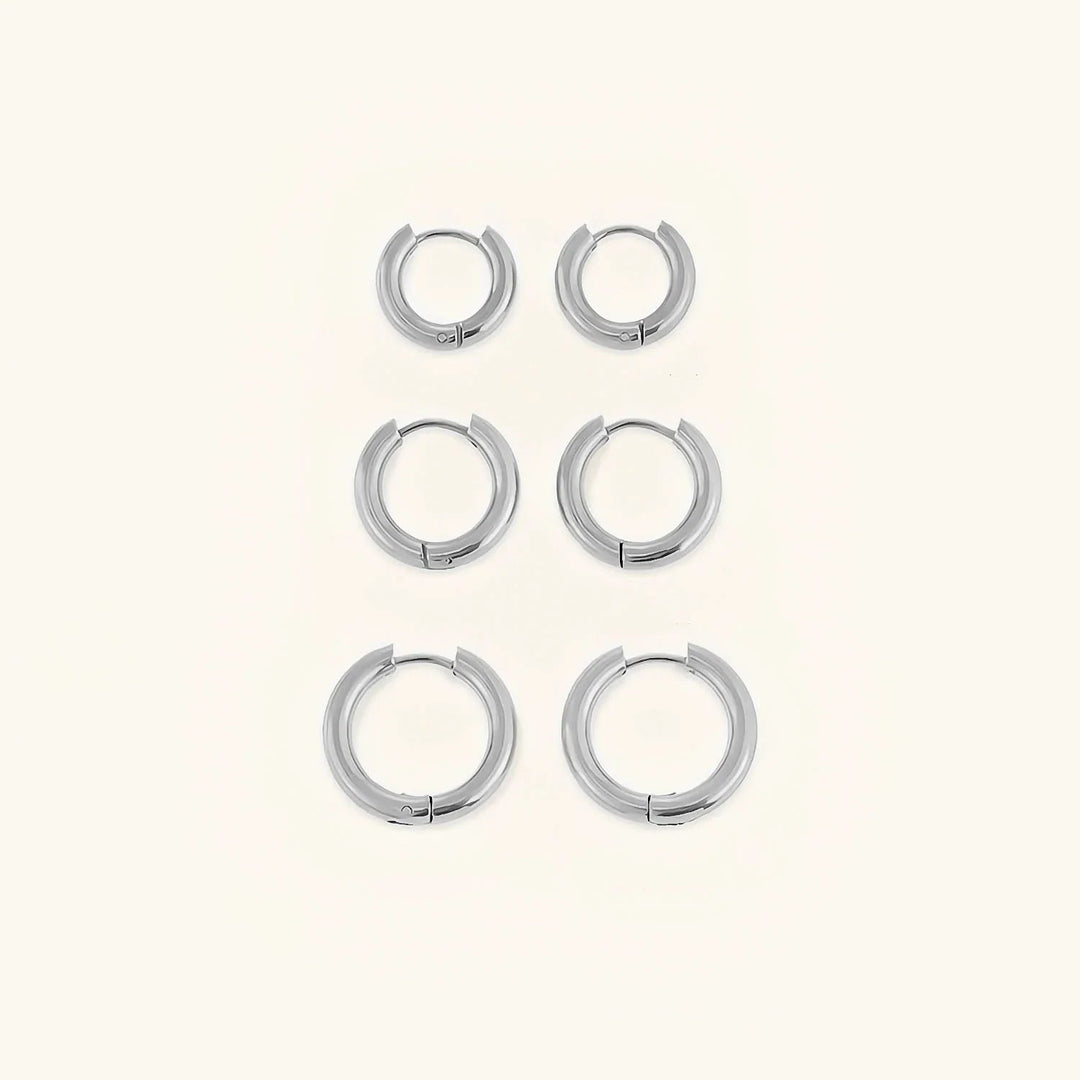 Classic Round Hoops Earrings
