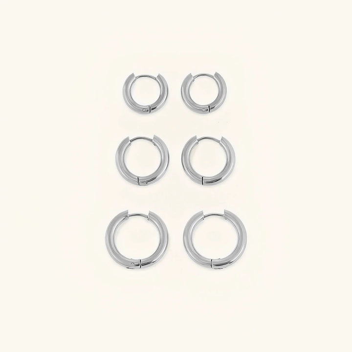 Classic Round Hoops Earrings