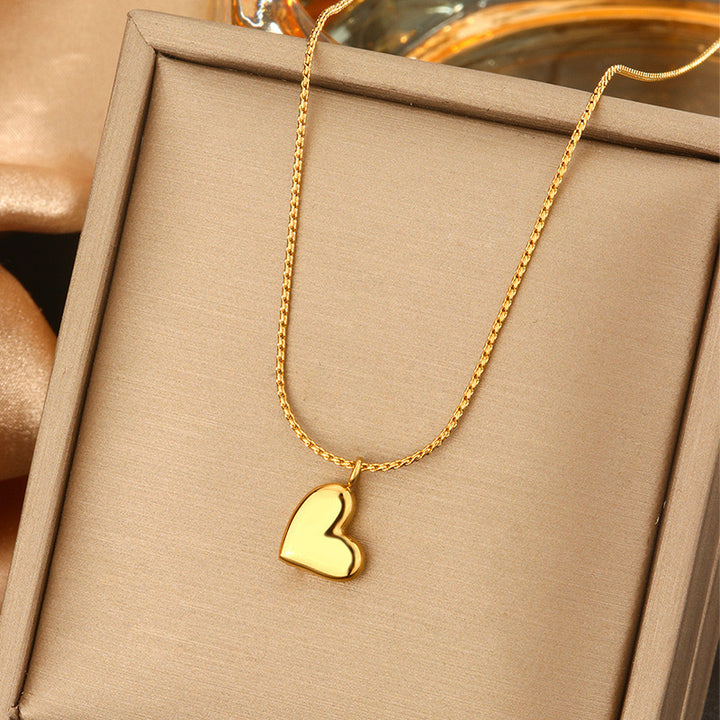 Necklace,stainless Steel,with Heart,Only Self-pickup Is Supported, And The Displayed Prices Are All Self-pickup Prices
