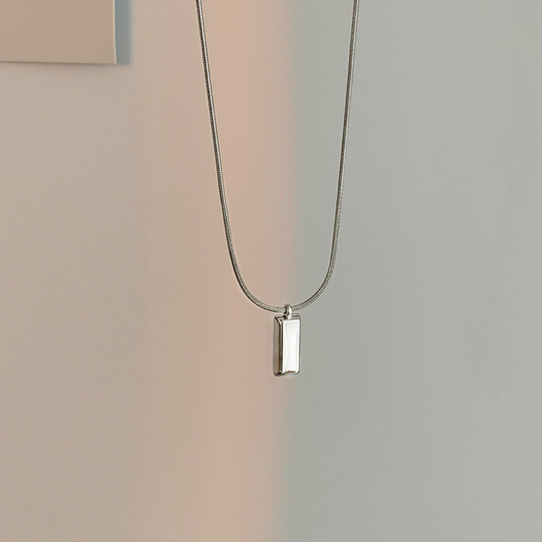 Necklace,stainless Steel,with Silvery Brick,Only Self-pickup Is Supported, And The Displayed Prices Are All Self-pickup Prices