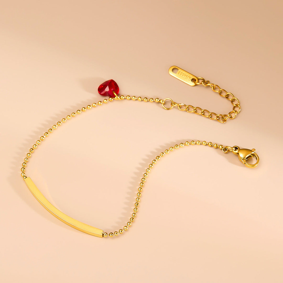 Design Hanging Heart Bracelet Women's Fashion Simple