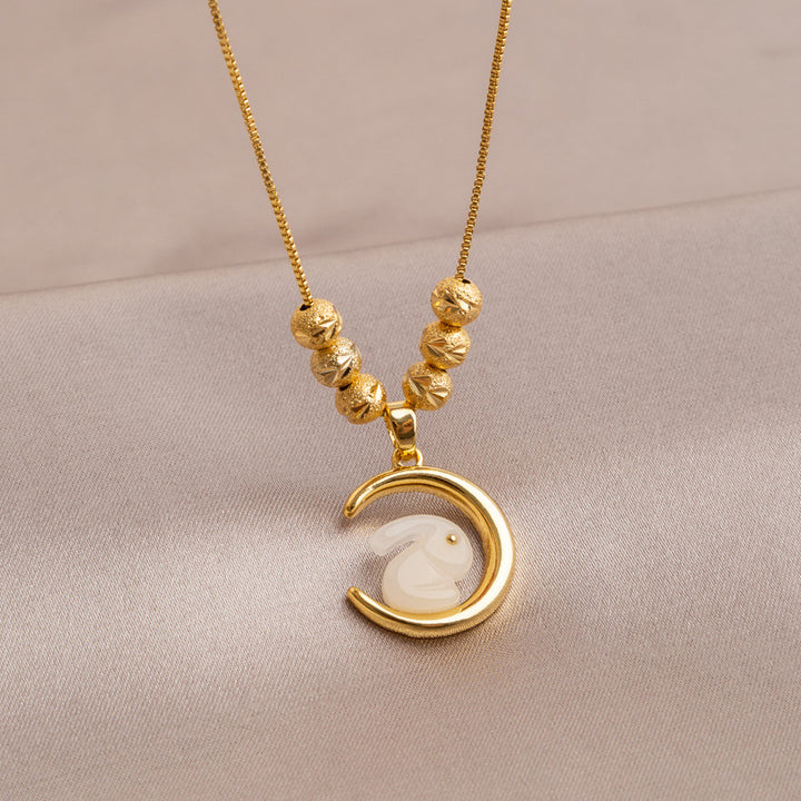 Necklace,stainless Steel,with White Rabbit,Only Self-pickup Is Supported, And The Displayed Prices Are All Self-pickup Prices