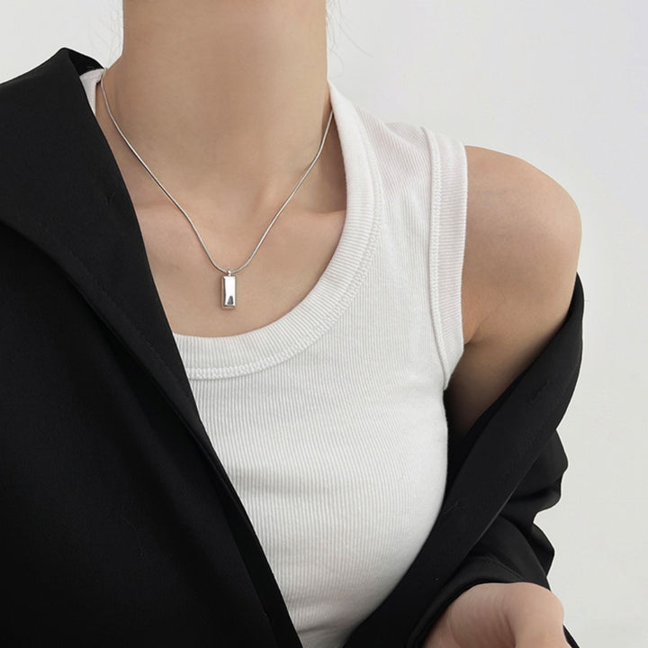 Necklace,stainless Steel,with Silvery Brick,Only Self-pickup Is Supported, And The Displayed Prices Are All Self-pickup Prices