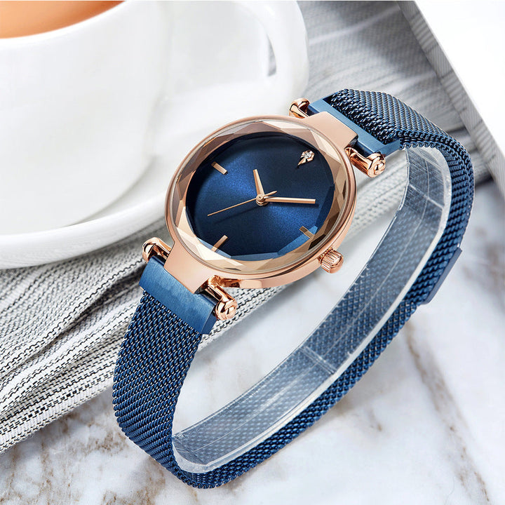 Creative Women's Fashion Creative Net With Quartz Watch