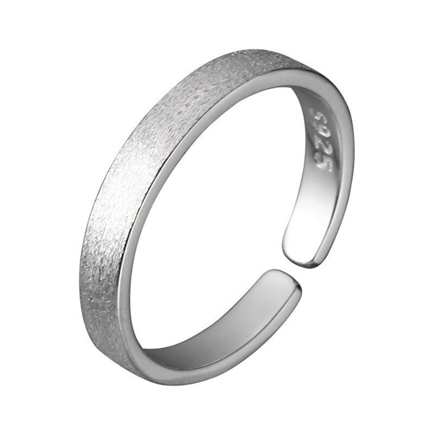 925 Sterling Silver Simple Bracelet Non-fading All-matching Little Finger Ring