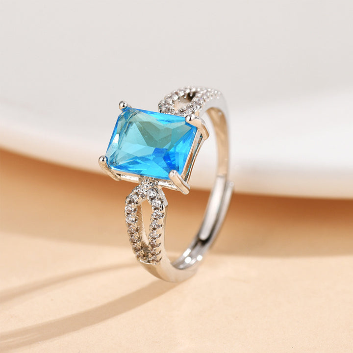 Niche High-grade Trendy Micro-inlaid Open Ring